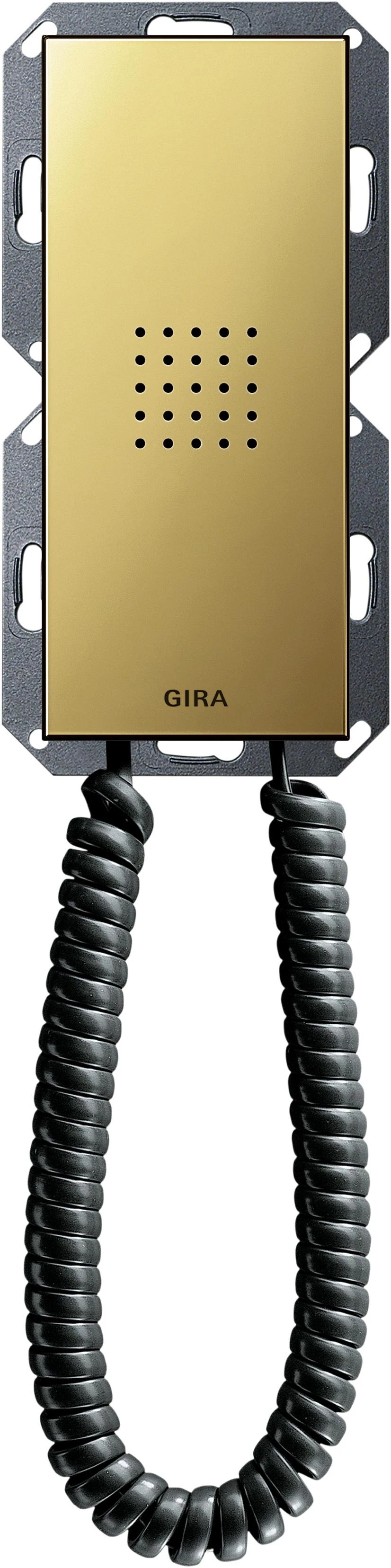  артикул 1281604 название Gira ClassiX Квартирная станция Трубка System 55 Латунь