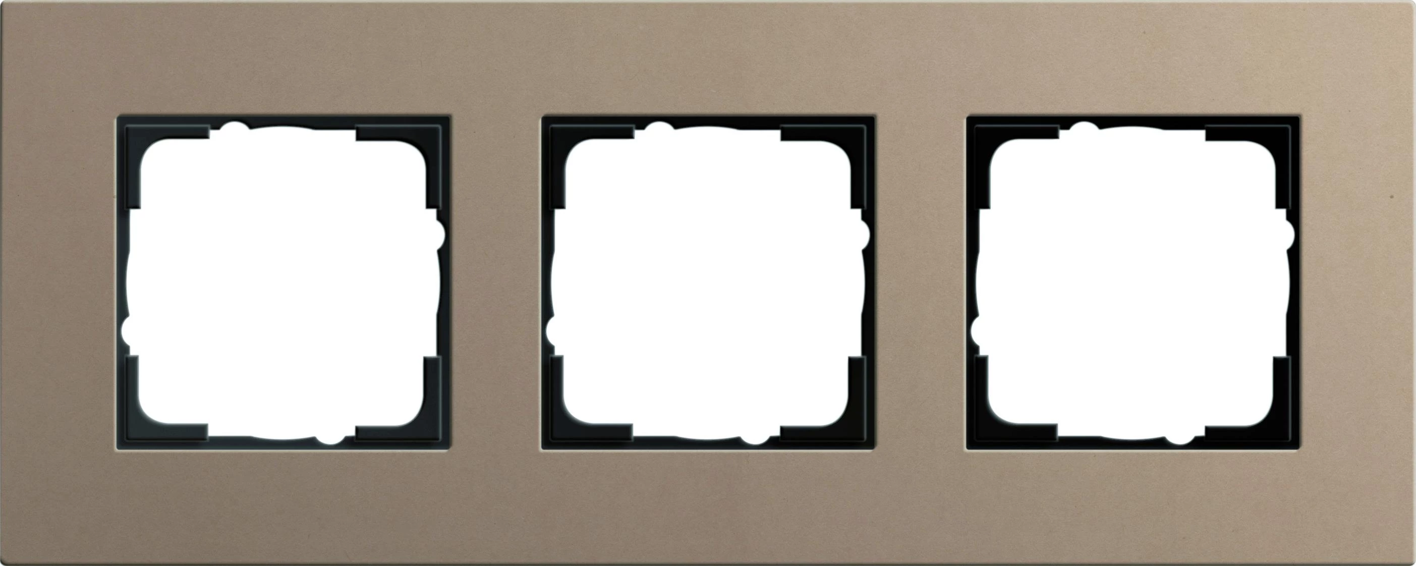  артикул 0213221 название Рамка 3-ая (тройная), Светло-коричневый, серия Esprit