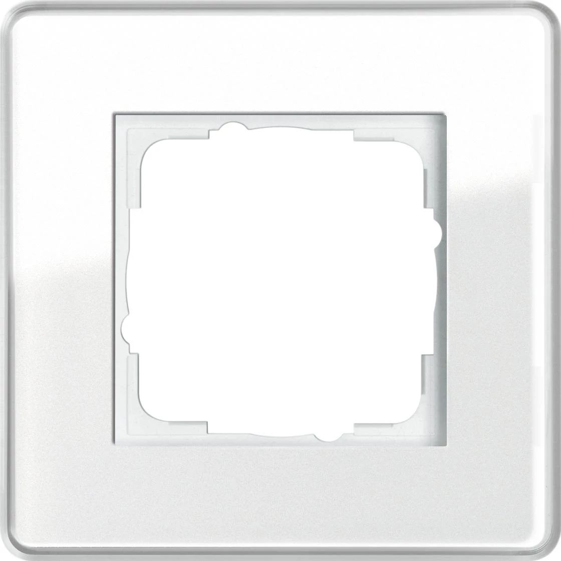  артикул 0211512 название Рамка 1-ая (одинарная), Стекло Белое, серия Esprit