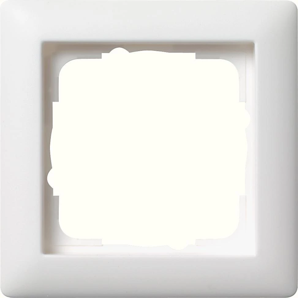  артикул 021104 название Рамка 1-ая (одинарная), Белый матовый, серия Standard 55