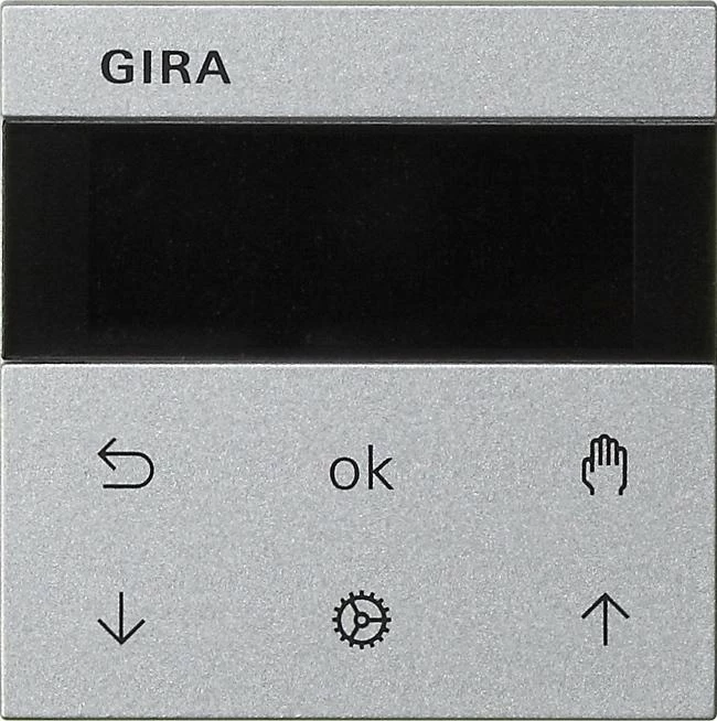  артикул 536626 название Gira  Алюминий Дисплей таймера жалюзи и таймера System 3000 System 55