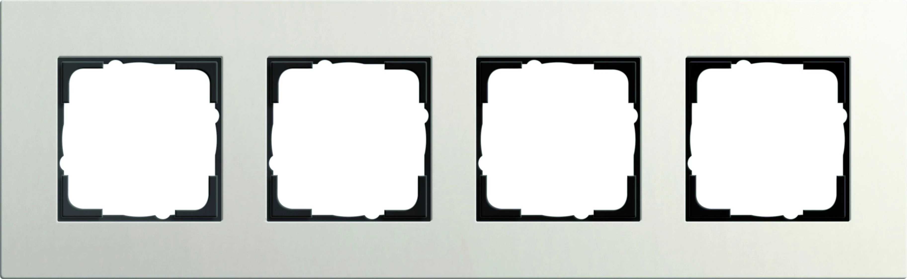  артикул 0214220 название Рамка 4-ая (четверная), Светло-серый, серия Esprit