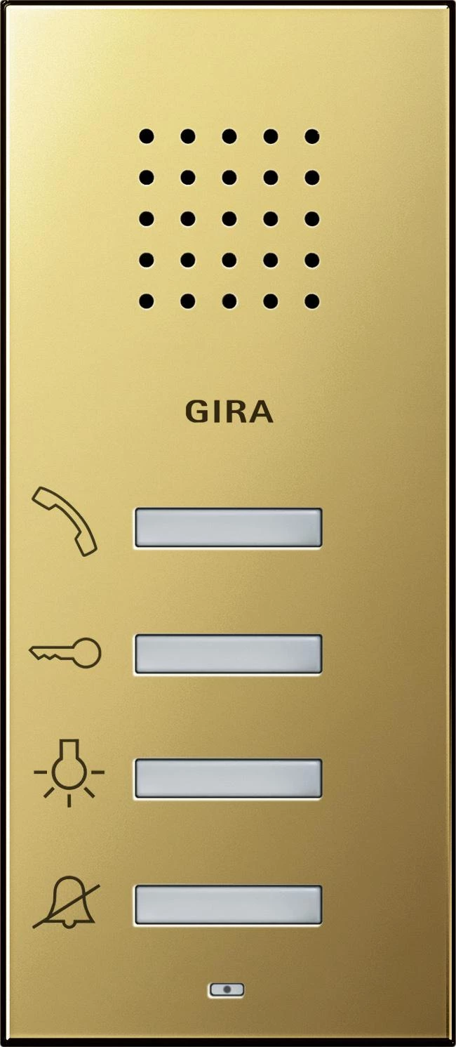  артикул 1250604 название Gira ClassiX Квартирная станция накладного монтажа System 55 Латунь