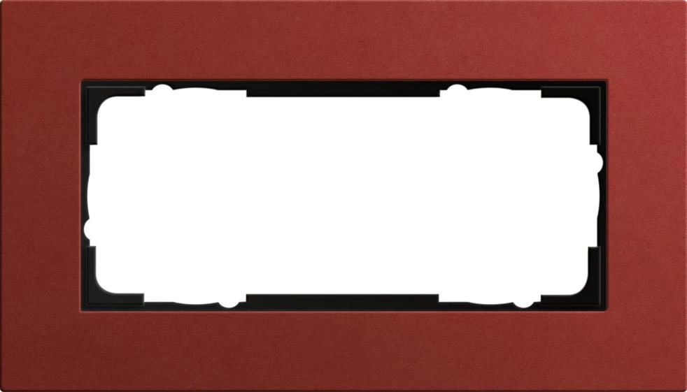  артикул 1002229 название Рамка 2-ая (двойная) без перегородки, Красный, серия Esprit