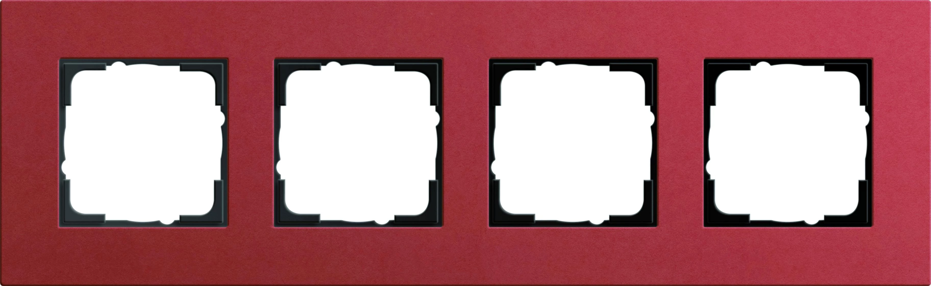  артикул 0214229 название Рамка 4-ая (четверная), Красный, серия Esprit